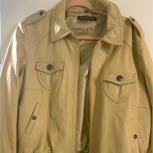 Vintage beauty! Lamb skin leather boomer jacket